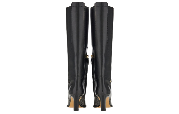 Details for (W) 菲拉格慕 萨尔瓦多 Vara 黑色真皮高筒靴 01D691-753779