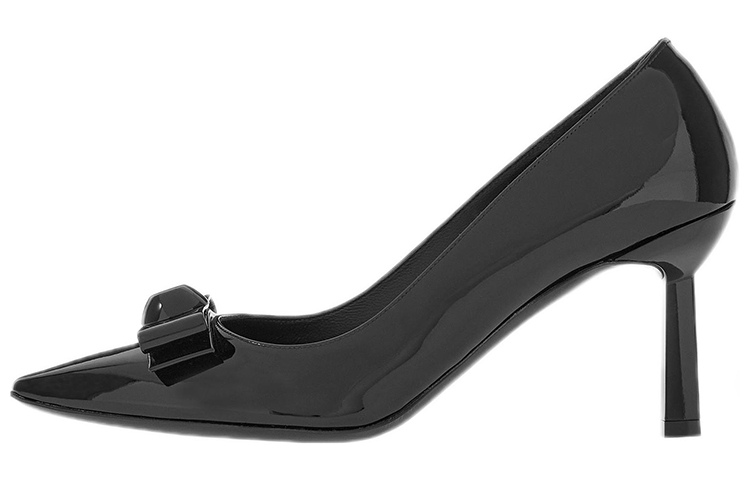 (Women) FERRAGAMO Salvatore Vara High Heels 'Black Patent Bow' 01E710-757796
