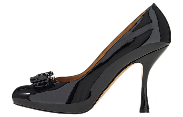 (Women) FERRAGAMO Salvatore Vara High Heels 'Black Patent Bow' 01D696-753697