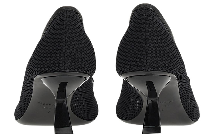 Shop (W) 菲拉格慕Salvatore黑色蝴蝶结Vara高跟鞋 01F263-761451