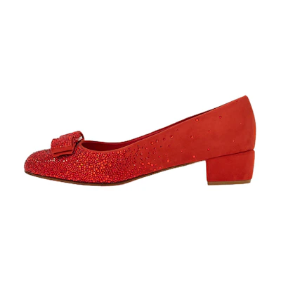 (W) FERRAGAMO Salvatore Vara High Heels 'Gradient Red Bow'