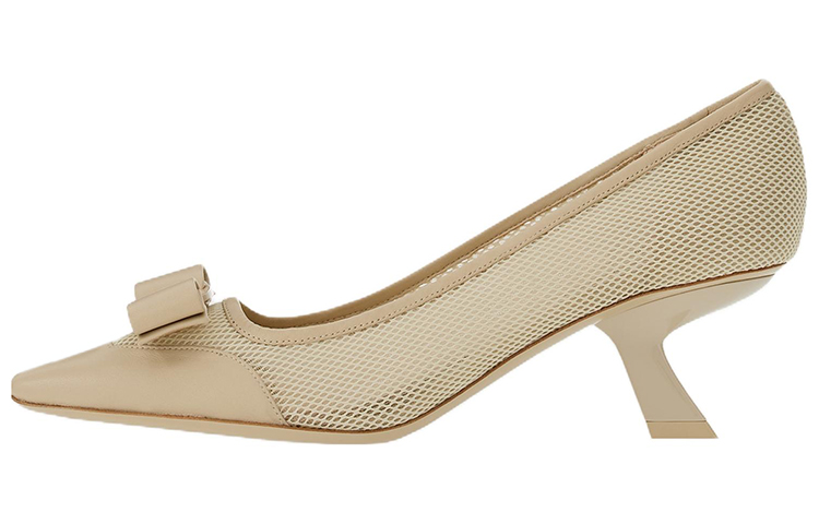 (Women) FERRAGAMO Salvatore Vara High Heels 'Light Grey Bow' 01F263-761453