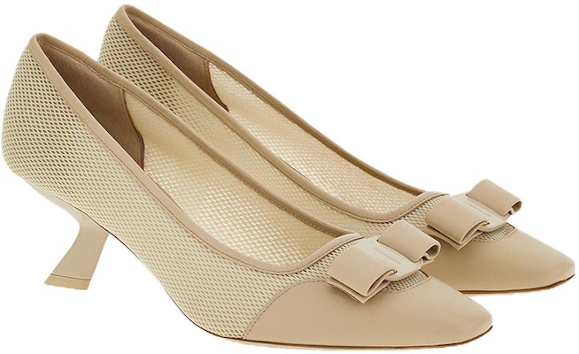 (Women) FERRAGAMO Salvatore Vara High Heels 'Light Grey Bow' 01F263-761453 Order (Women) FERRAGAMO Salvatore Vara High Heels 'Light Grey Bow' 01F263-761453