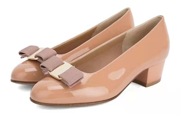(Women) FERRAGAMO Salvatore Vara High Heels 'Pink Bow' 01B221--723348 Shop (Women) FERRAGAMO Salvatore Vara High Heels 'Pink Bow' 01B221--723348