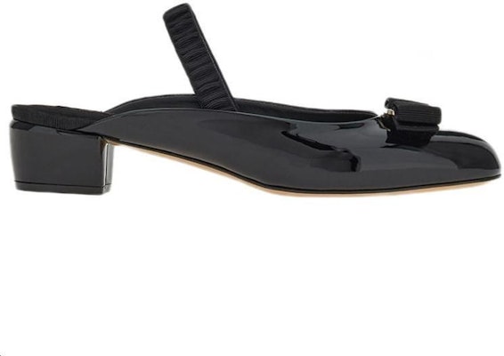 (Women) FERRAGAMO Salvatore Vara Low Heel 'Black Patent Bow' 01E180-757767 Order (Women) FERRAGAMO Salvatore Vara Low Heel 'Black Patent Bow' 01E180-757767