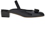 Order (W) FERRAGAMO Salvatore Vara Tumit Rendah 'Hitam Patent Bow' 01E180-757767
