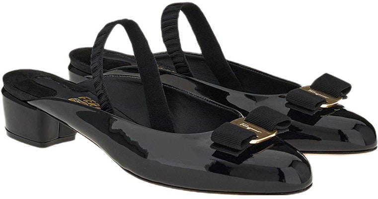 (Women) FERRAGAMO Salvatore Vara Low Heel 'Black Patent Bow' 01E180-757767 Lookbook (Women) FERRAGAMO Salvatore Vara Low Heel 'Black Patent Bow' 01E180-757767