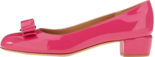 (Women) FERRAGAMO Salvatore Vara Mary Jane Pump 'Deep Pink Bow' 01B221-749513 (Women) FERRAGAMO Salvatore Vara Mary Jane Pump 'Deep Pink Bow' 01B221-749513