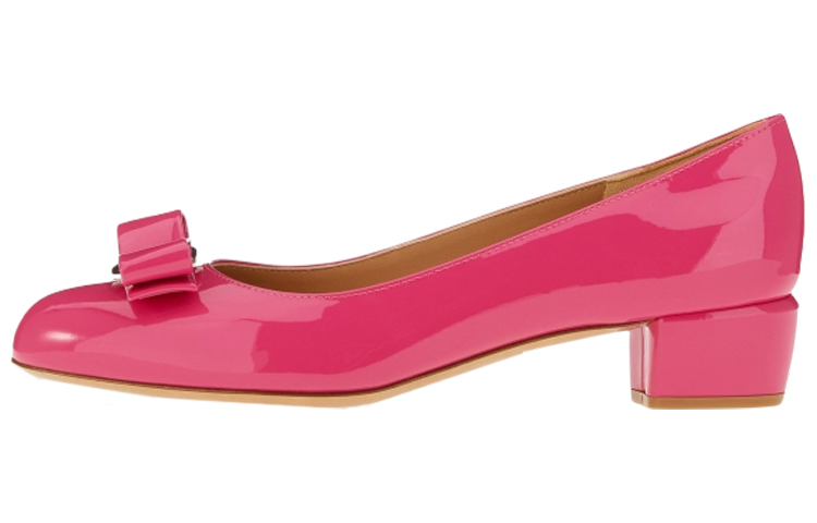 (Women) FERRAGAMO Salvatore Vara Mary Jane Pump 'Deep Pink Bow' 01B221-749513