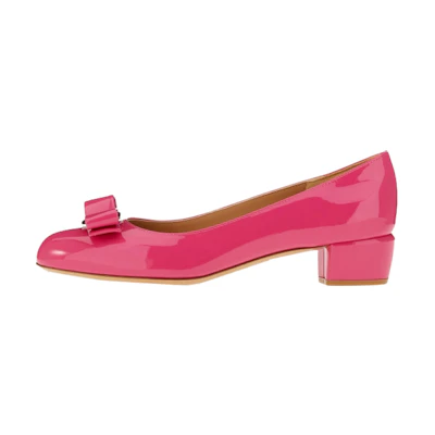 (W) FERRAGAMO Salvatore Vara Mary Jane Pump 'Deep Pink Bow'