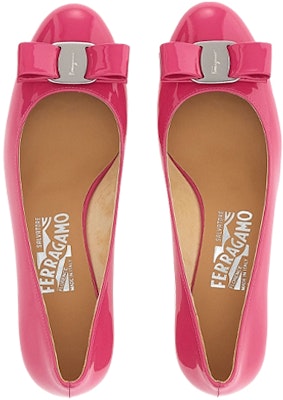 (Women) FERRAGAMO Salvatore Vara Mary Jane Pump 'Deep Pink Bow' 01B221-749513 Purchase (Women) FERRAGAMO Salvatore Vara Mary Jane Pump 'Deep Pink Bow' 01B221-749513