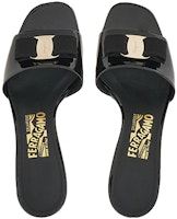 (W) FERRAGAMO Salvatore Vara 黑色蝴蝶结漆皮鞋 01E562-758004 Shop (W) FERRAGAMO Salvatore Vara 黑色蝴蝶结漆皮鞋 01E562-758004