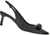 (W) FERRAGAMO Salvatore Vara Tumit Berkilat Hitam 'Buckle' 01E285-757790