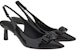 (W) FERRAGAMO Salvatore Vara Tumit Berkilat Hitam 'Buckle' 01E285-757790