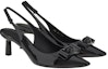 Lookbook (W) FERRAGAMO Salvatore Vara Tumit Berkilat Hitam 'Buckle' 01E285-757790