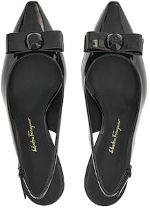 (W) FERRAGAMO Salvatore Vara Tumit Berkilat Hitam 'Buckle' 01E285-757790 Shop (W) FERRAGAMO Salvatore Vara Tumit Berkilat Hitam 'Buckle' 01E285-757790