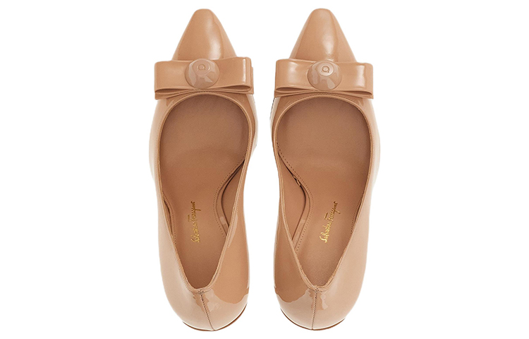 (W) FERRAGAMO Salvatore Vara Patent 'Brown Bow' 圖 3