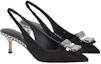 Order (Women) FERRAGAMO Salvatore Vara Peep-Toe High Heels 'Black Bow' 01D870-754524