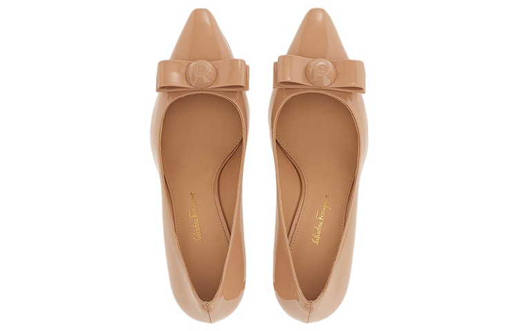(W) FERRAGAMO Salvatore Vara Pump 'Brown Patent Bow' 圖 3
