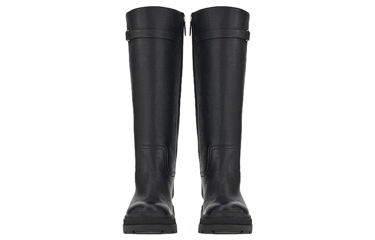 Shop (W) FERRAGAMO Salvatore Vara Boots Hitam Rincian Rantai 01D654-753979