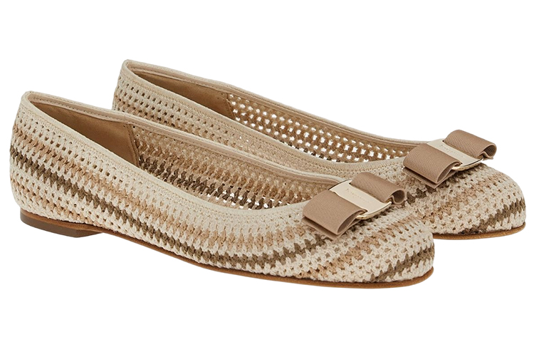 (W) FERRAGAMO Salvatore Varina 'Ivory Satin Ribbon' 圖 2