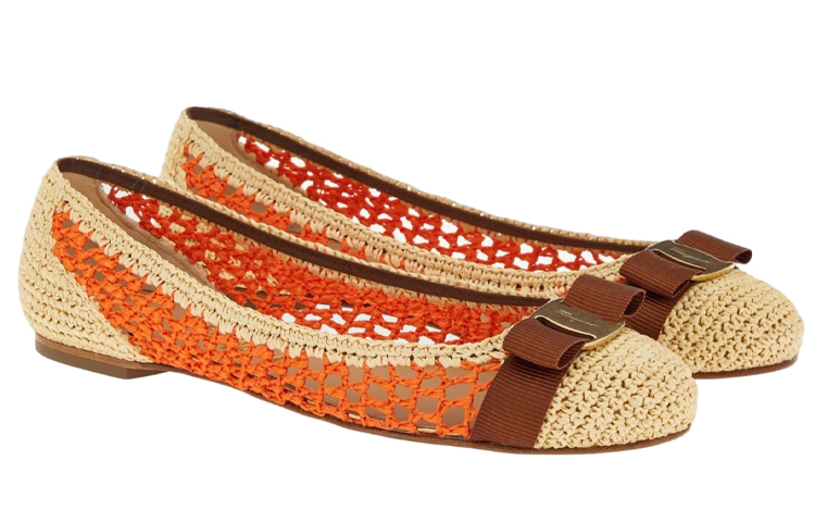 (W) FERRAGAMO Salvatore Varina 'Orange Ballet Flat' 圖 2