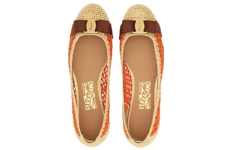 (W) FERRAGAMO Salvatore Varina 'Orange Ballet Flat' 圖 3