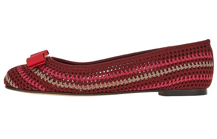 (W) FERRAGAMO Salvatore Varina 'Red Satin Ribbon'