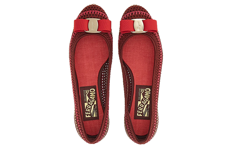 (W) FERRAGAMO Salvatore Varina 'Red Satin Ribbon' 圖 3