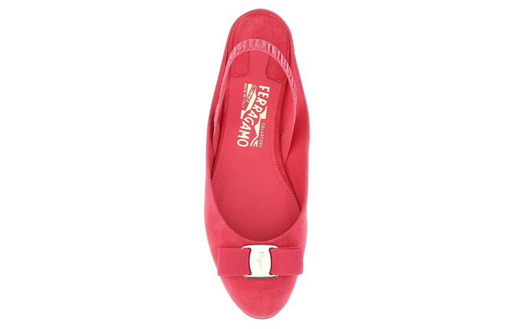 (W) FERRAGAMO Salvatore Varina Ballet Flat 'Pink Bow' 圖 5