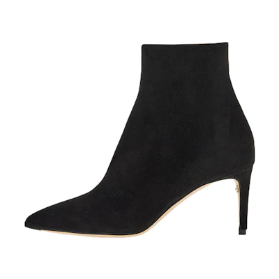 (W) FERRAGAMO Salvatore Velvet Zip Bootie 'Black Fashion'