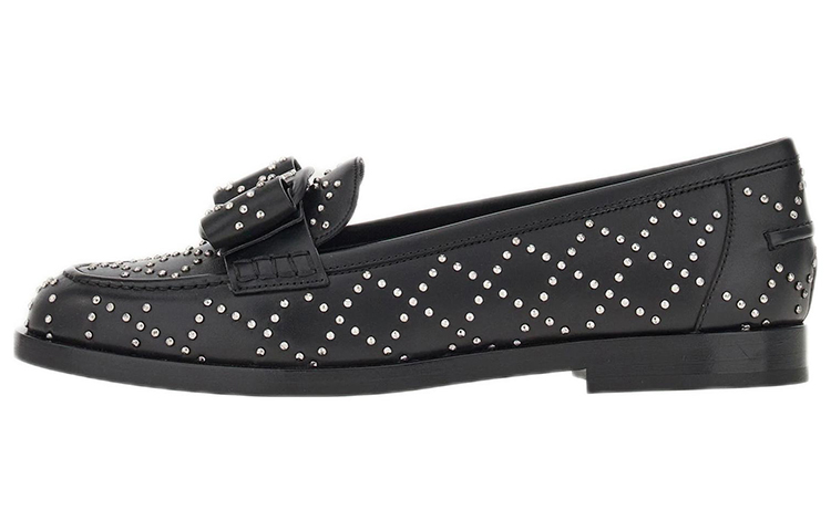 (W) FERRAGAMO Viva Studded Loafers 'Black'