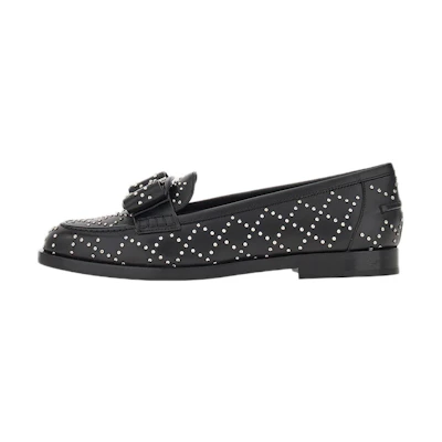 (W) FERRAGAMO Viva Studded Loafers 'Black'