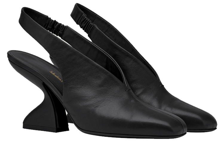 (W) FERRAGAMO F-Heel 100mm Slingback Pumps 'Black' 圖 2
