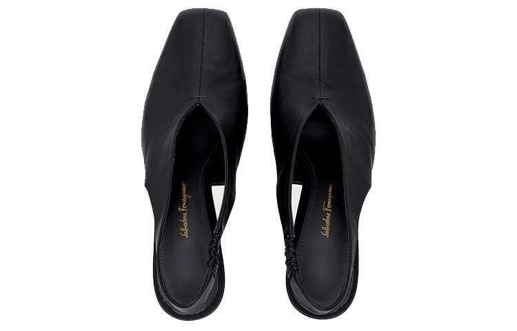 (W) FERRAGAMO F-Heel 100mm Slingback Pumps 'Black' 圖 3