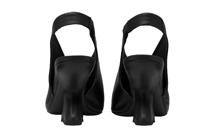 (W) FERRAGAMO F-Heel 100mm Slingback Pumps 'Black' 圖 4