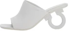Buy (W) FERRAGAMO Kasut Slide Kulit Ukiran Peep-Toe 'Putih' 01F613-761363
