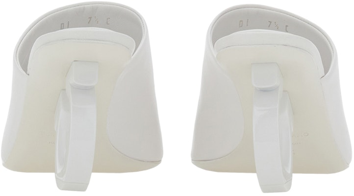 (W) 페라가모 조각 peep-toe 슬라이드 (화이트) 01F613-761363 Shop (W) 페라가모 조각 peep-toe 슬라이드 (화이트) 01F613-761363