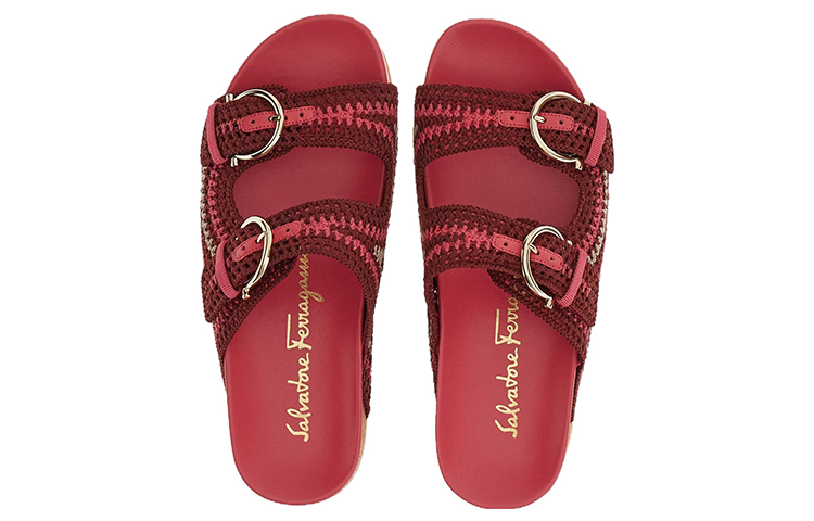 Lookbook (Women) FERRAGAMO Shaula Crochet Sandals Purple 01E587-758193