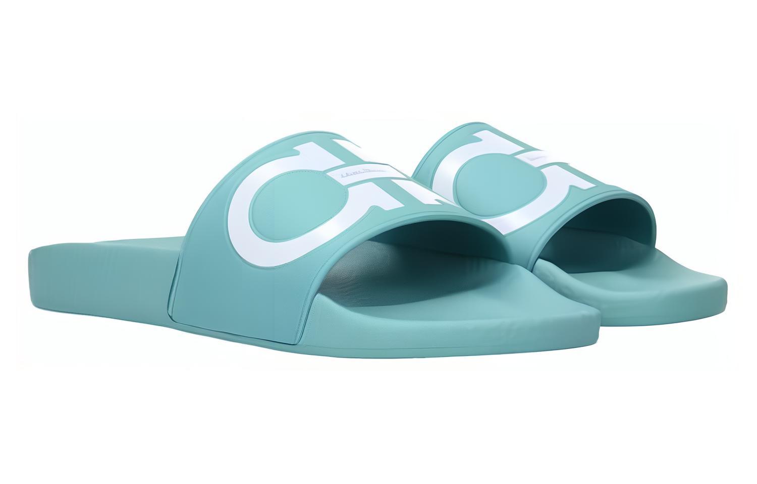 Lookbook (W) FERRAGAMO 时尚舒适蓝色拖鞋 01B827-751262