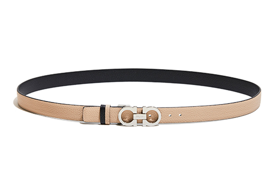 Order (W) FERRAGAMO Cinturón Reversible de Cuero Liso 2.5CM 23A565-0615288