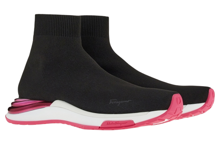 (W) FERRAGAMO Sneaker Sock 'Black' 圖 2