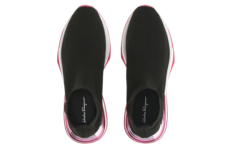 (W) FERRAGAMO Sneaker Sock 'Black' 圖 3