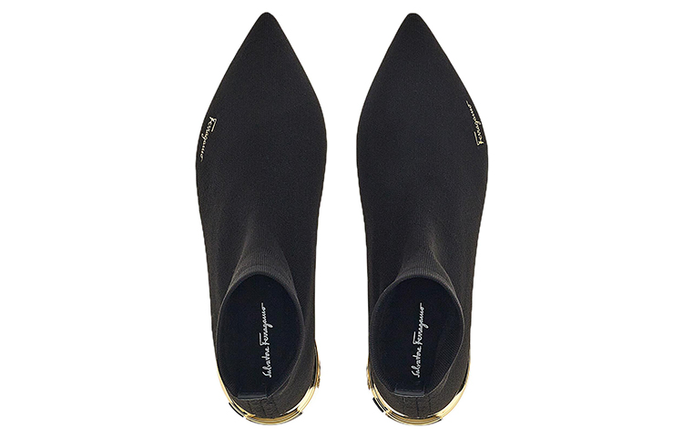 (W) FERRAGAMO Sock-Style Sneaker 'Black' 圖 3