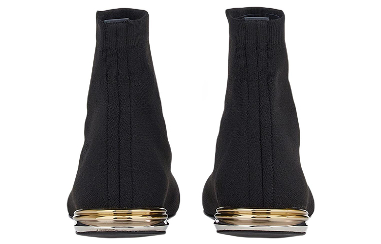 (W) FERRAGAMO Sock-Style Sneaker 'Black' 圖 4