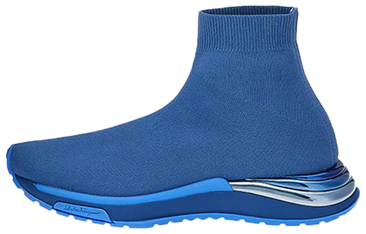(W) FERRAGAMO Sock Sneaker 'Blue'