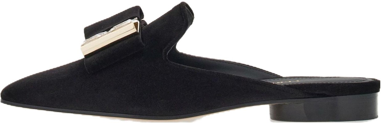 (Women) FERRAGAMO Square-Toe Mule Slippers 'Black' 01G007-763892 Buy (Women) FERRAGAMO Square-Toe Mule Slippers 'Black' 01G007-763892