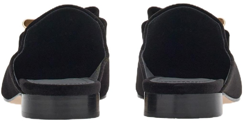 (Women) FERRAGAMO Square-Toe Mule Slippers 'Black' 01G007-763892 Shop (Women) FERRAGAMO Square-Toe Mule Slippers 'Black' 01G007-763892