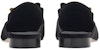(W) FERRAGAMO Selipar Mule Hujung Petak 'Hitam' 01G007-763892
