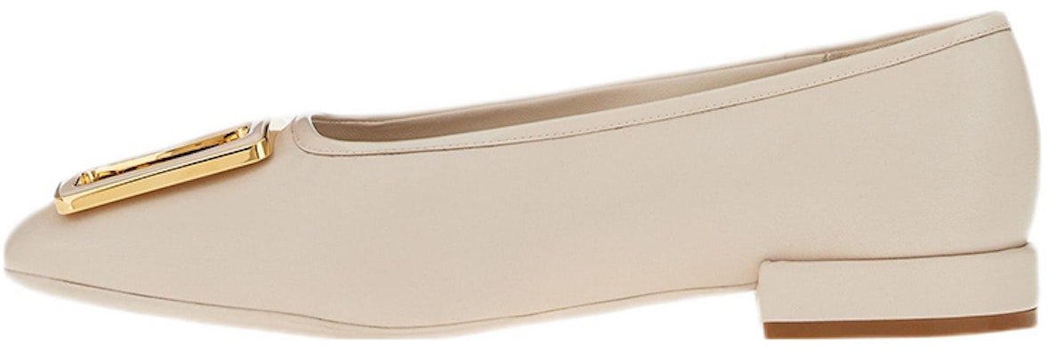 (W) FERRAGAMO 方头平底鞋 "白扣" 01C725-748713 Buy (W) FERRAGAMO 方头平底鞋 "白扣" 01C725-748713